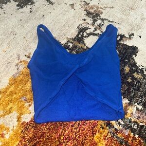Blue Knit Tank Top